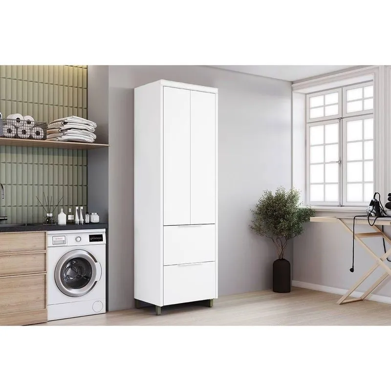 Multiuso Lavanderia Marquesa MDF 70cm Branco Nesher