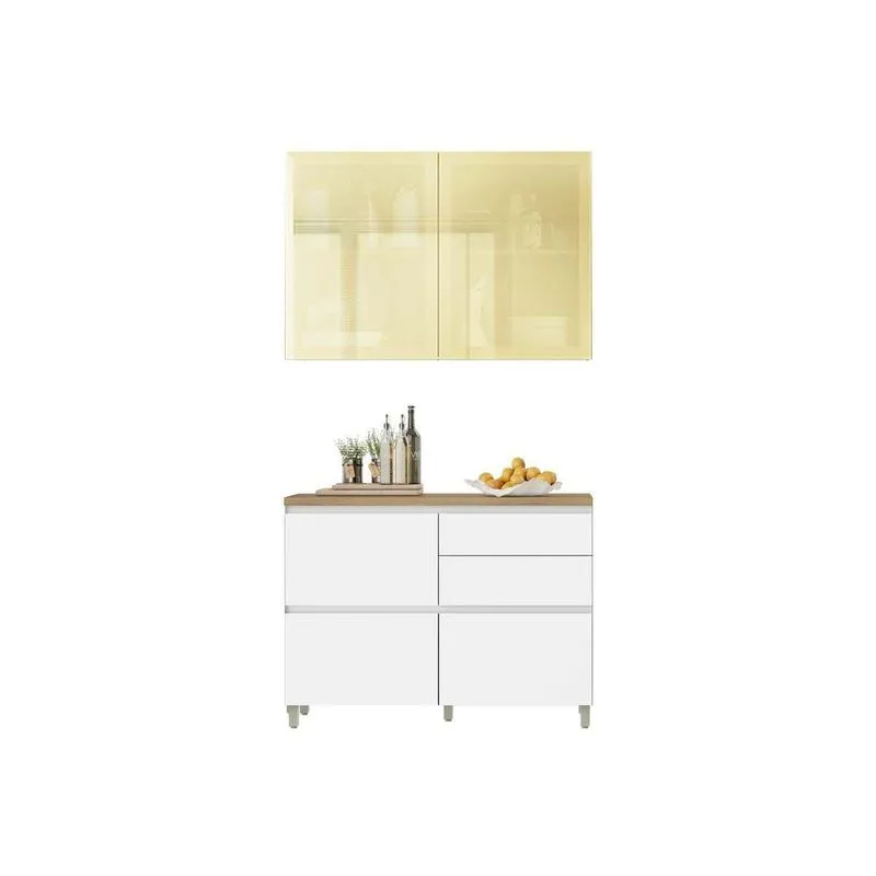 Kit Modulado Nesher 2 Peças Rainha Cz431 Branca/nature