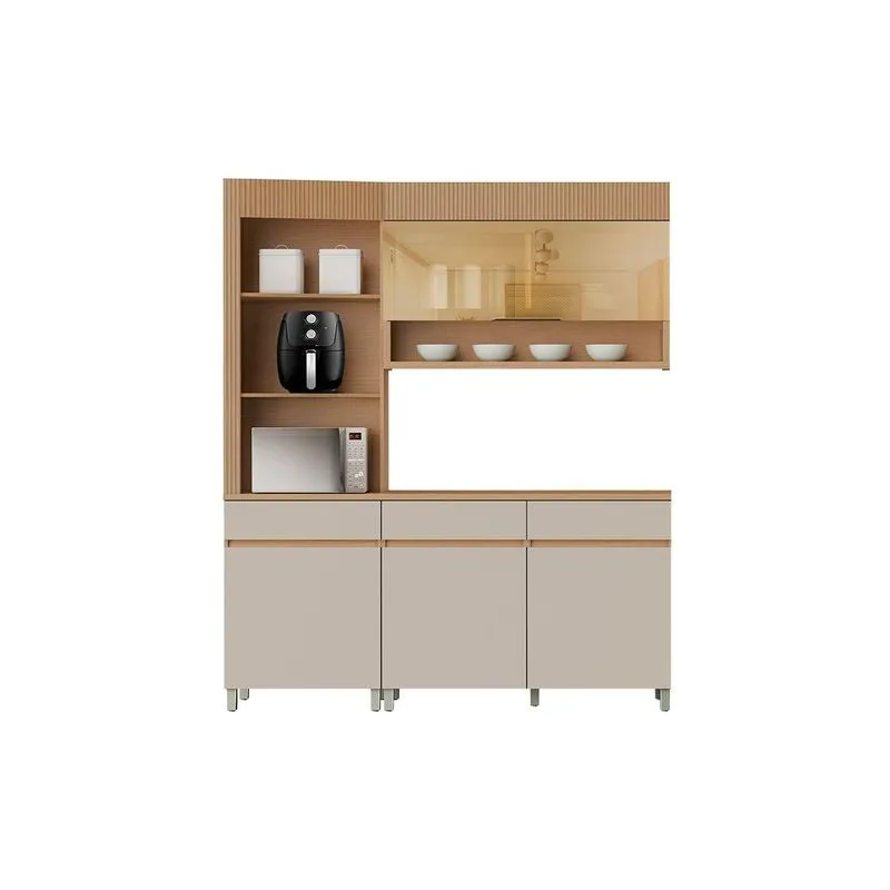 Kit Modulado Nesher Realeza 3 Peças Cz106 Carvalho/greice