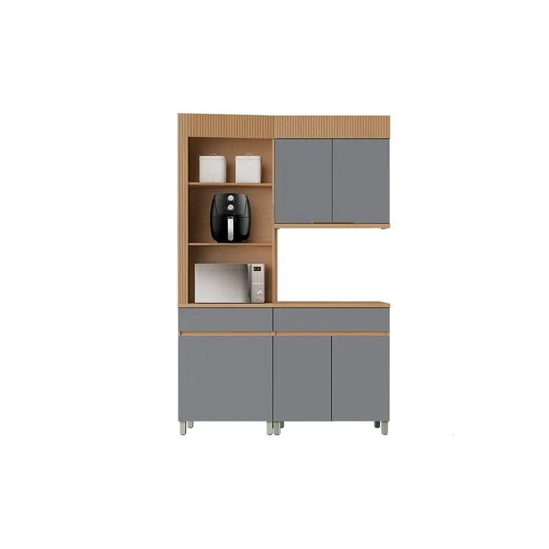 Kit Modulado Nesher Realeza 3 Peças Cz107 Carvalho/Titânio