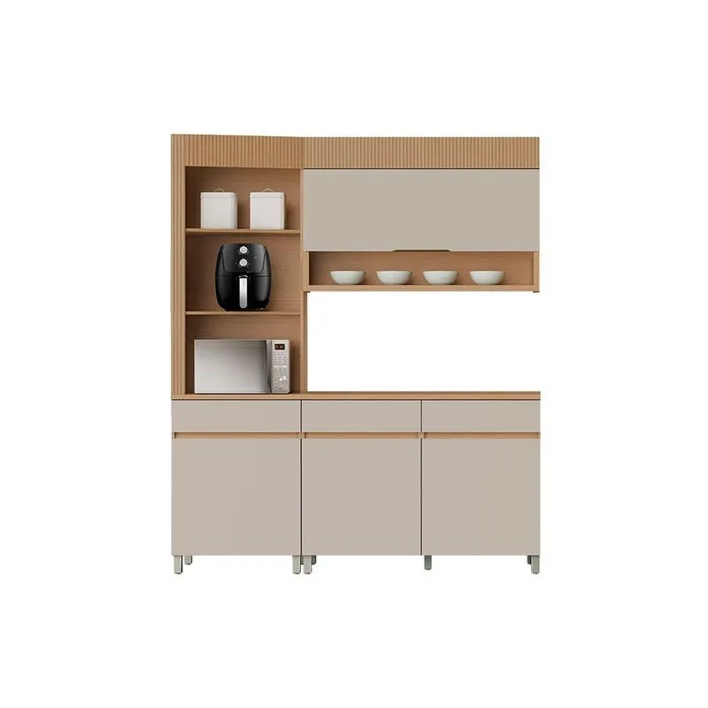 Kit Modulado Nesher Realeza 3 Peças Cz105 Carvalho/greice