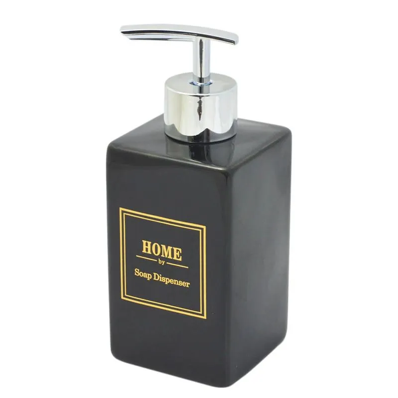 Porta Sabonete Líquido Dispenser Porcelana 380ml Quadrado