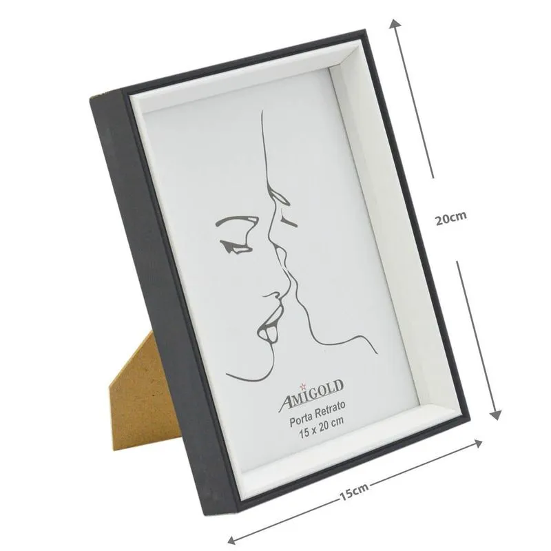 Porta Retrato De Madeira Moldura Caixa Alta Frame 15x20