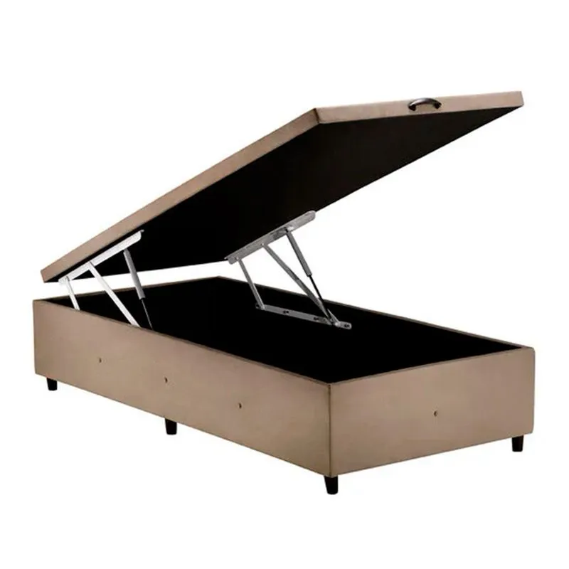Base para Cama Box Solteiro com Baú p/ Colchão 88cm S. Design