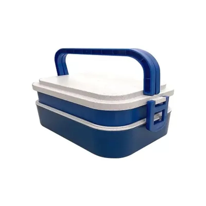 Marmita Plástica Bambu Ecológico Seat Double Azul Lyor