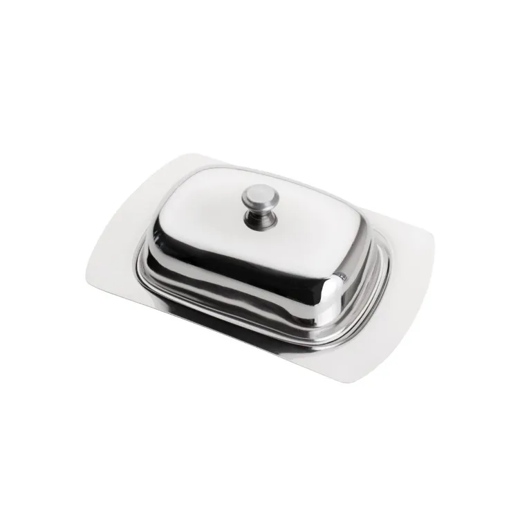 Manteigueira De Aco Inox Prime 19x12,5x6,5cm Lyor
