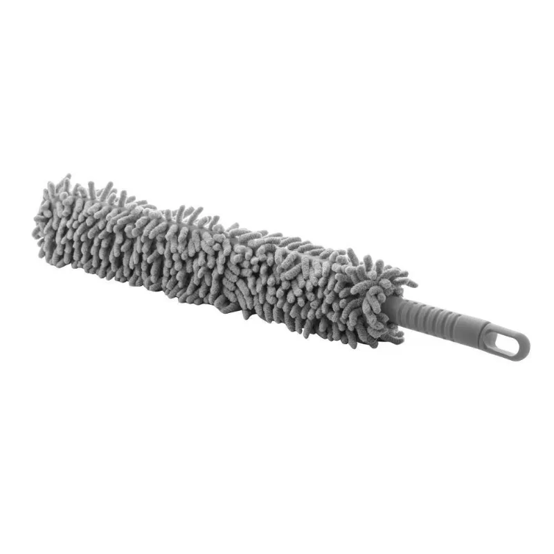 Espanador De Microfibra C/encaixe P/cabo Cinza 56cm X 8,5cm
