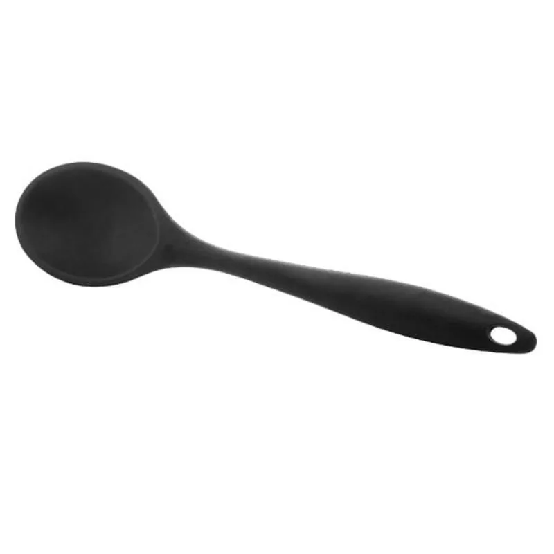 Colher para servir em silicone Lyor 27x6cm preta