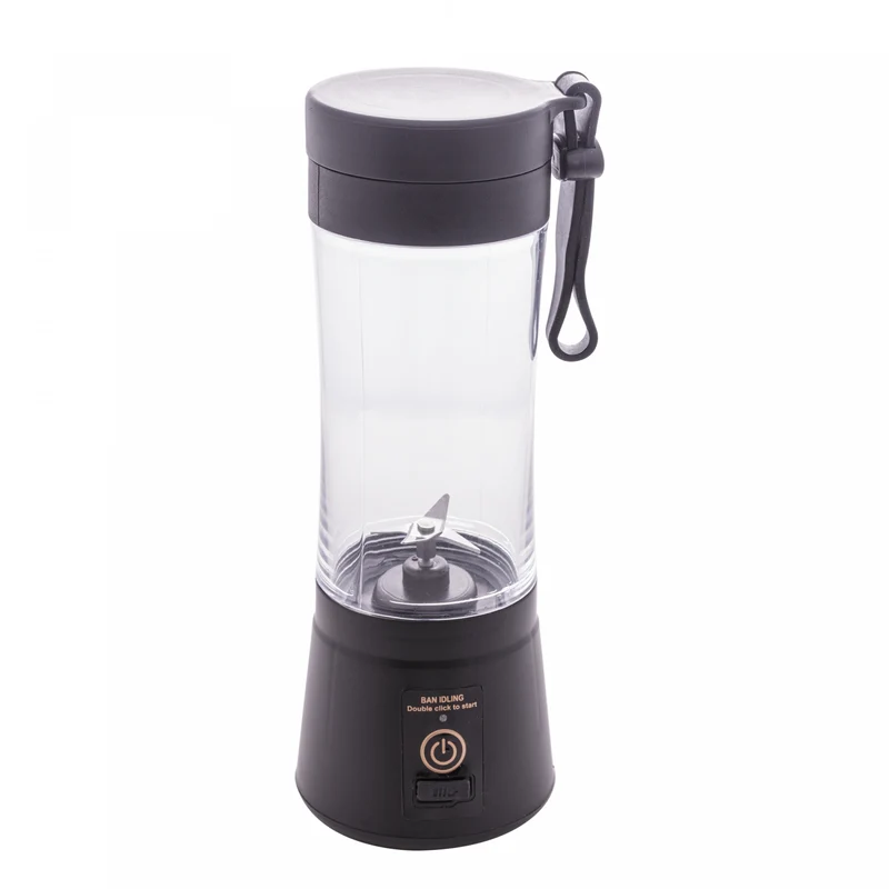 Mixer Portátil de Plástico com Entrada USB Preto 8,0cm x 22,5cm - Lyor Unico