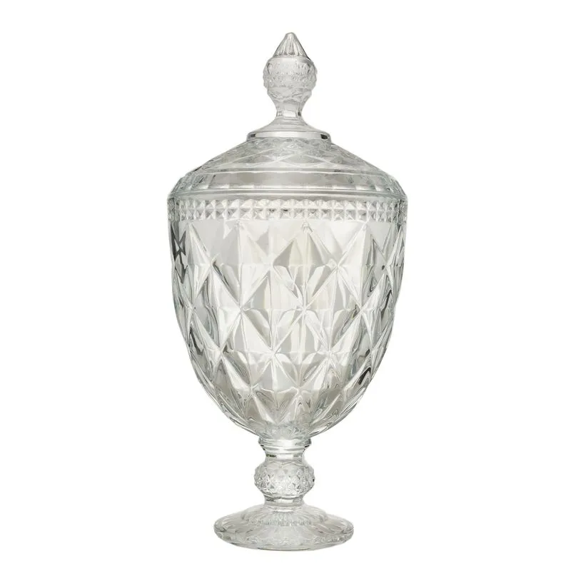 Potiche de Cristal Chumbo com Pé Diamond 7770 Lyor