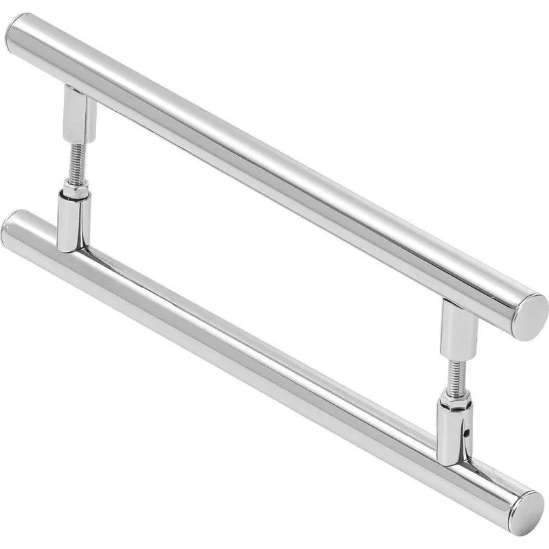Puxador De Porta Redondo Para Vidro E Madeira 60cm