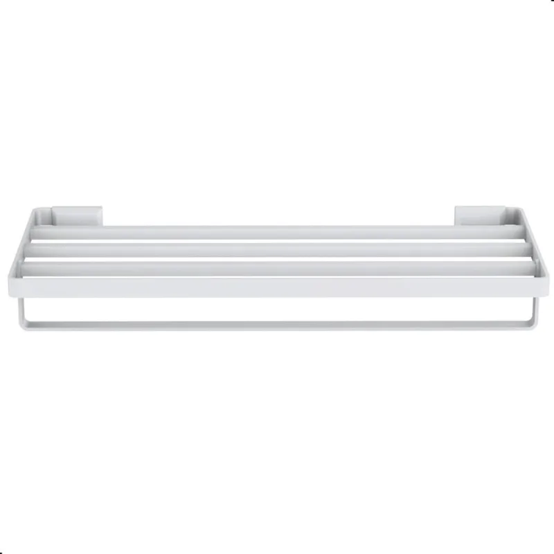 Porta Toalhas Banho Branco Duplo Hotel - 44cm