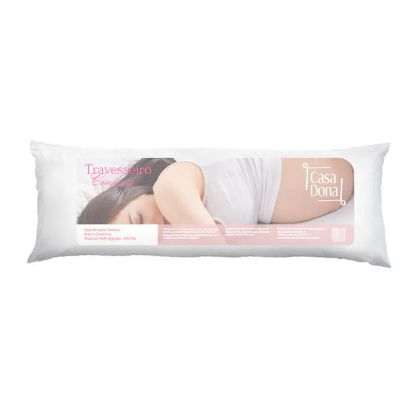 Travesseiro de Corpo Premium Casa Dona 42x137cm