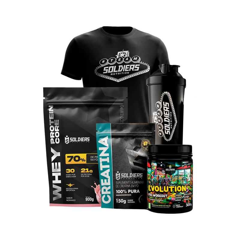 Kit Mr Olympia 2026 - Soldiers Nutrition Morango / Blueberry / M