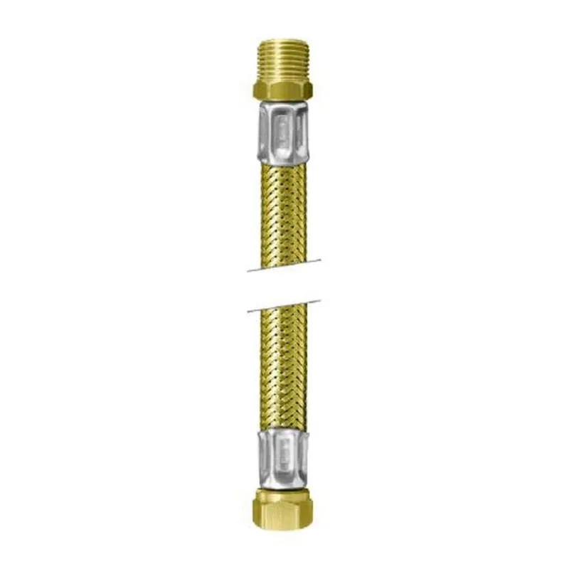 Gás Ligação Flexível Tombak 1/2 (m) X 1/2 (f) 80cm - Roco - Roco