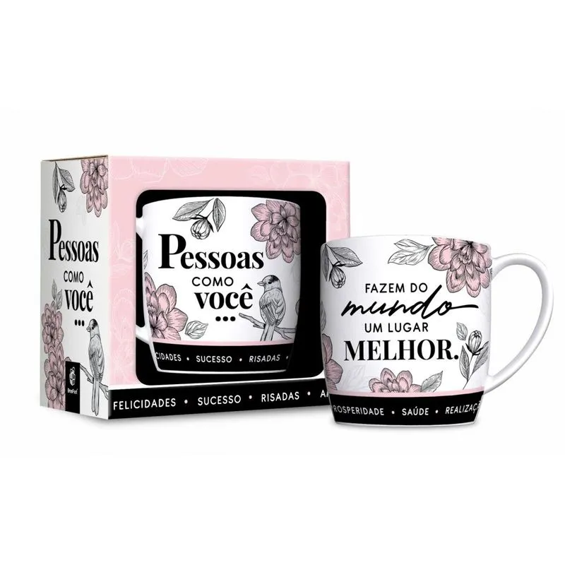 Caneca Porcelana Mundo Melhor 1104
