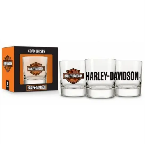 COPO WHISKY 310ML HARLEY DAVIDSON - Manaia Presentes
