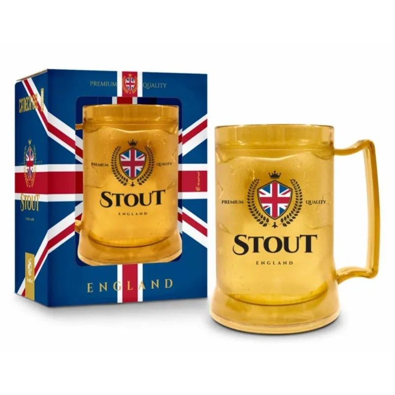 Caneca Térmica Com Gel Congelante Cerveja Stout Inglaterra