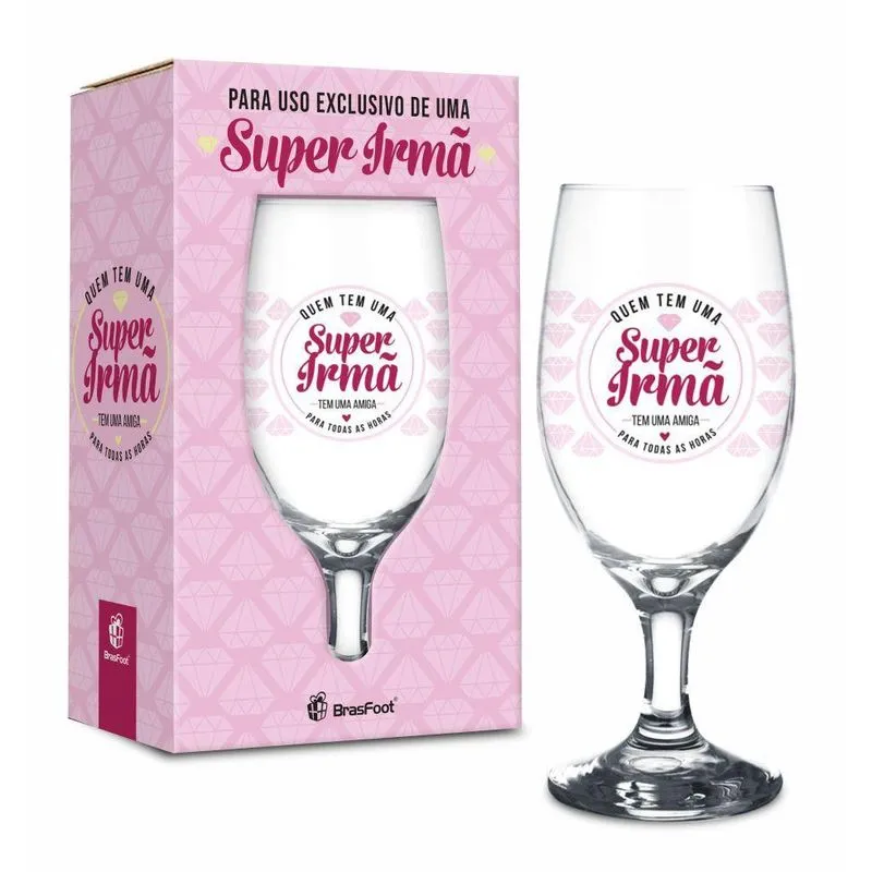 Taça Windsor De Vidro 330ml - Presente Para Irmã