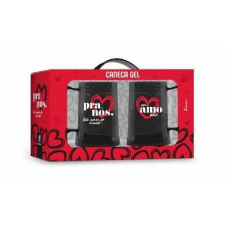 CANECA GEL 300ML C/2 PRA NOS AMOR DO MUNDO BRASFOOT - BRASFOOT