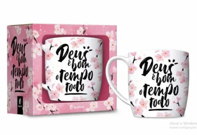 CANECA URBAN DEUS E BOM O TEMPO TODO - Manaia Presentes