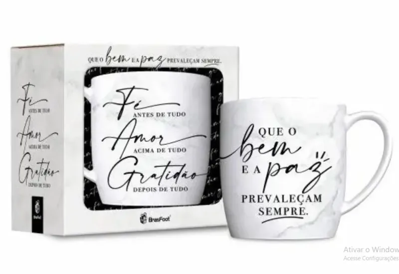 CANECA URBAN FE AMOR E GRATIDAO - Manaia Presentes