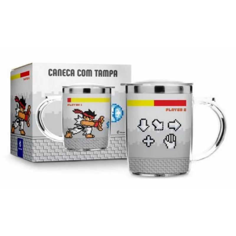 CANECA PLASTICO INOX SW HADOUKEN BRASFOOT - BRASFOOT