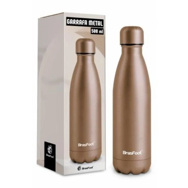 Garrafa Termica Metal Neo 500Ml - Dourado Acetinado