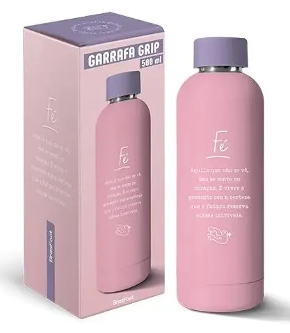 GARRAFA TERMICA GRIP 500ML FE - Manaia Presentes