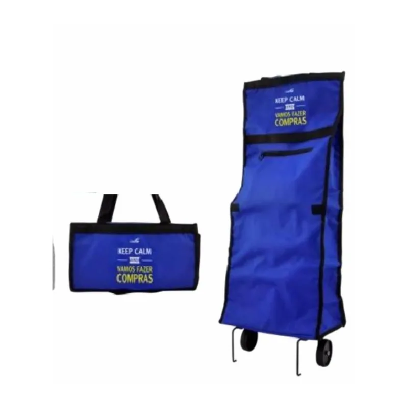 Carrinho De Compras Feira Bolsa Dobravel Sacola De Mao Com Roda