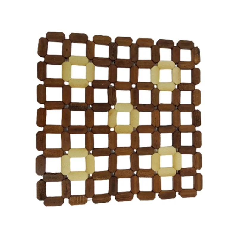 Descanso de panela de bambu 17x17cm Casíta Imporiente