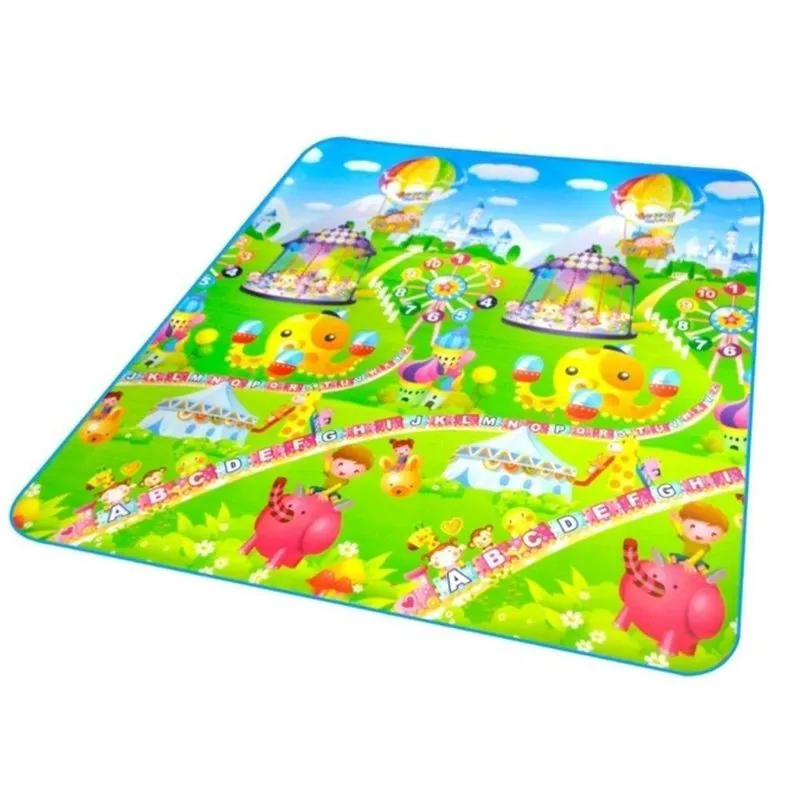 Tapete Tatame Infantil Para Bebê Portátil 180cmx117cm Térmico Dobravel Com Bolsa Para Transporte