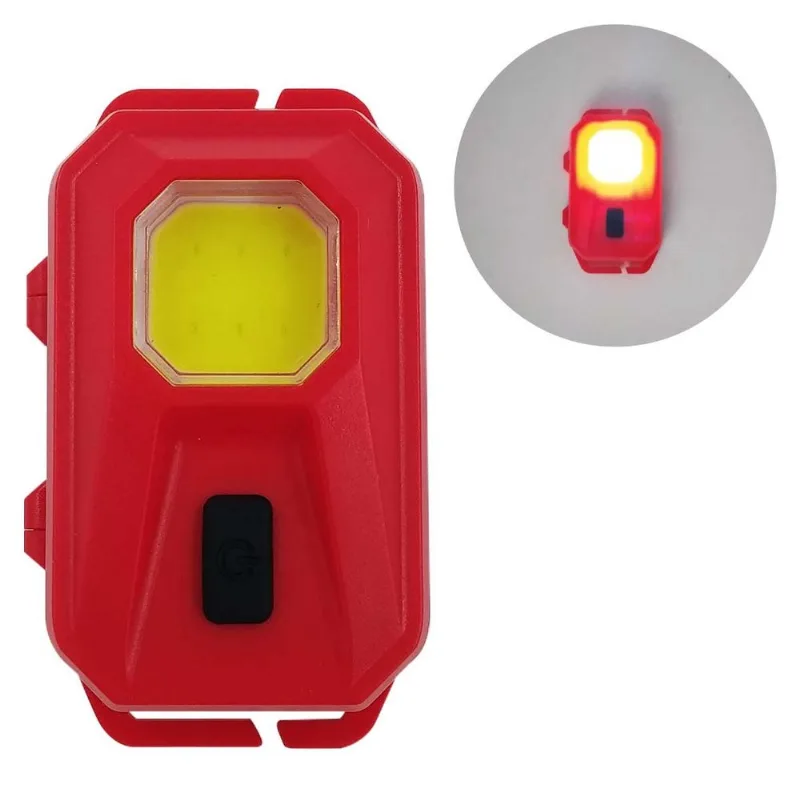 Lanterna de Cabeça 1COB 7x3cm em Plástico Imporiente-Vermelho