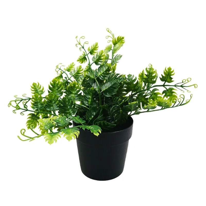 Vaso C/ Planta Artificial 16cm em Plástico Imporiente-Modelo 1