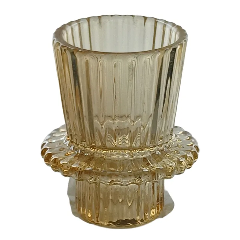 Castiçal Decorativo 5x7cm em Vidro Imporiente