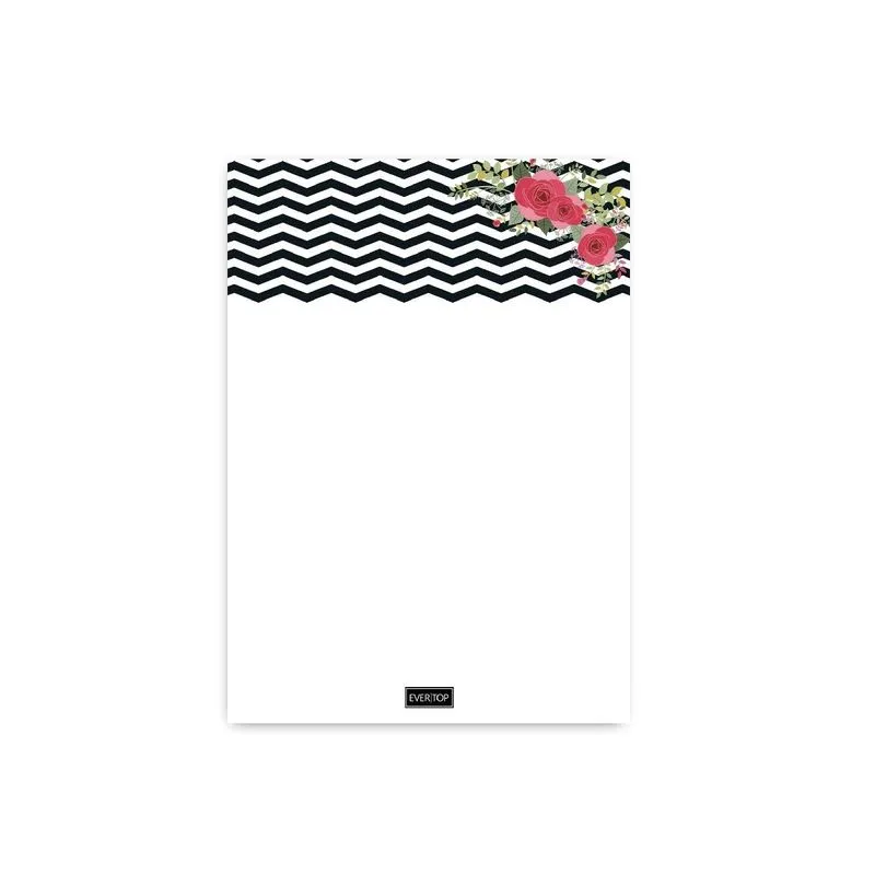 Bloco de Notas Chevron Flowers