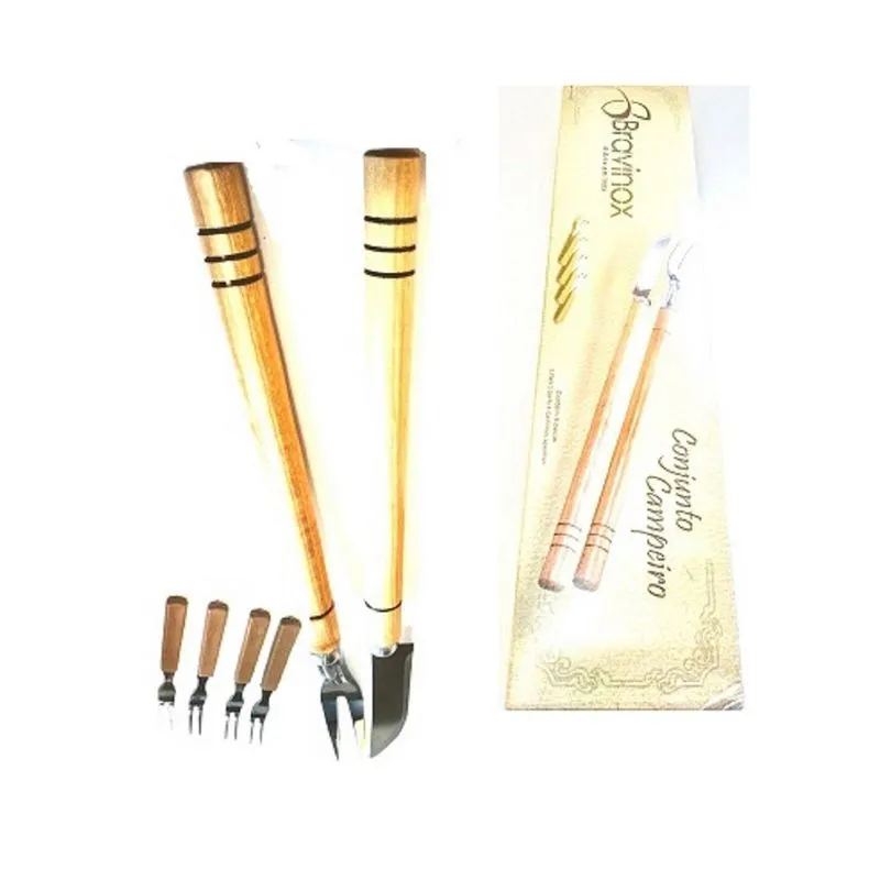 Conjunto Campeiro De Churrasco 6 Peças