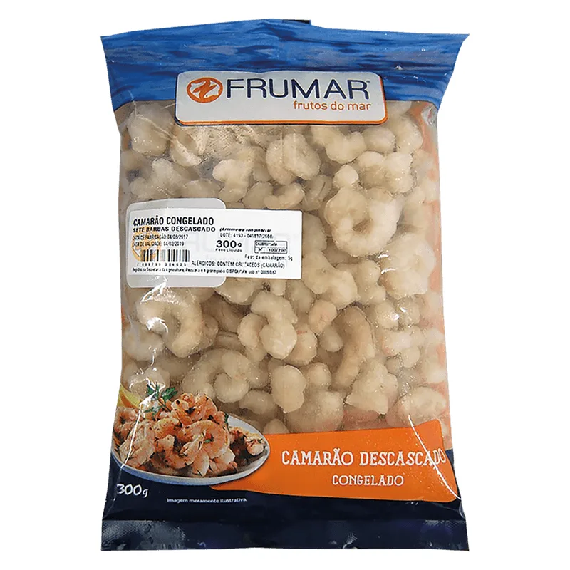 Camarão Frumar Descascado Congelado 100/200 300g