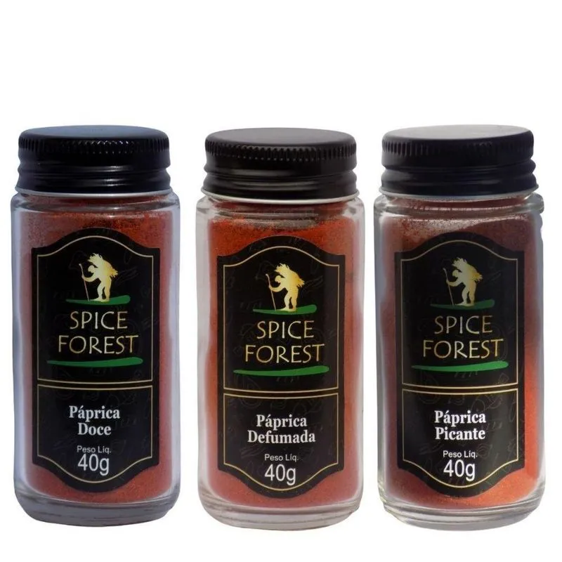 Páprica Doce Páprica Defumada Páprica Picante - Spice Forest