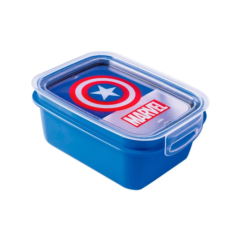 Marmita Trava Plasutil Capitao America 850ml
