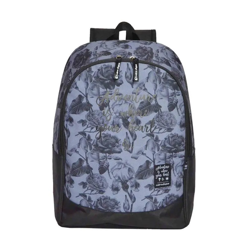 Mochila Juvenil Monterrey Poliéster Cobra D'Água Cinza - CDM186809