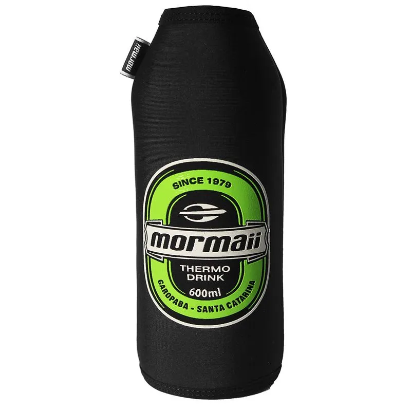 Porta garrafa 600ml de neoprene thermo drink Mormaii Preto