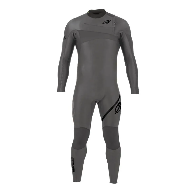 Long john manga longa chestzip 3.2mm ultra skin surf Mormaii Cinza-escuro MG