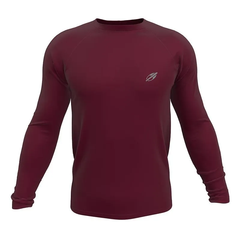 Camiseta manga longa masculino slim dry action Mormaii Bordo PP