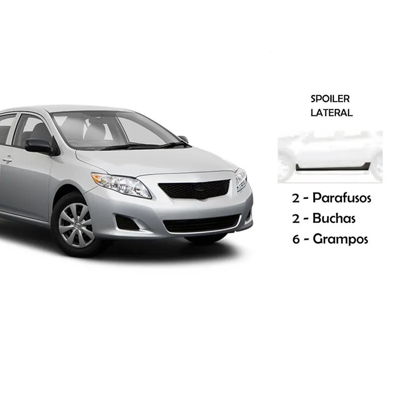 Kit Presilha Spoiler Lateral Corolla 2009 A 2014