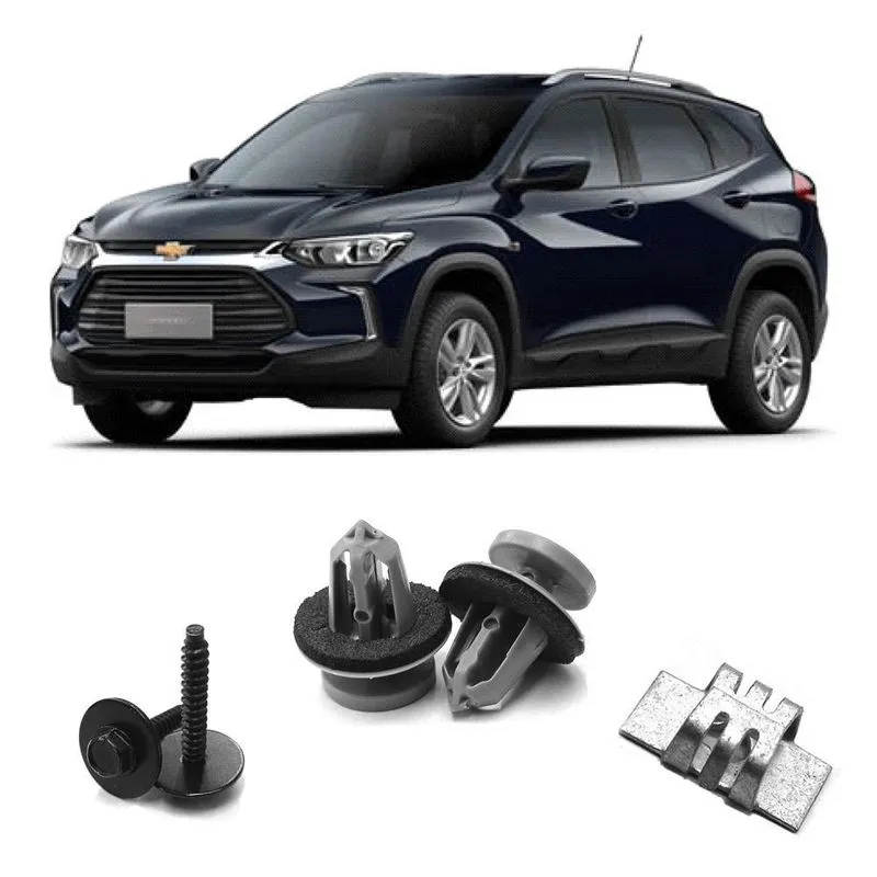 Kit Grampo Presilha Forro Porta Diant Tracker 2020 Até 2023