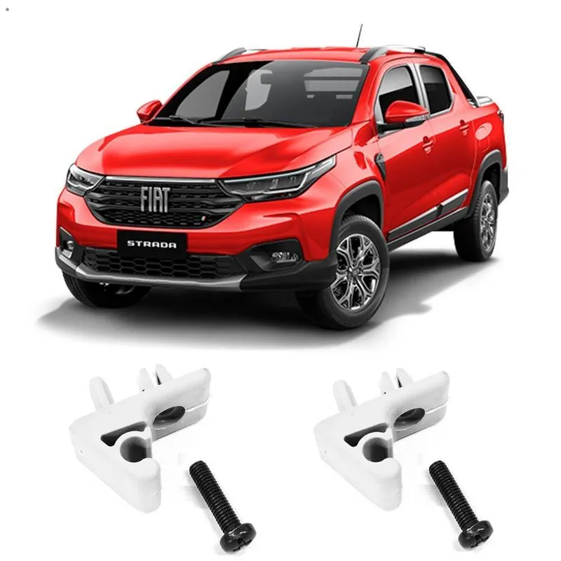 Jogo Kit Grampo Presilha Fixação Fixar Quebra Sol Fiat