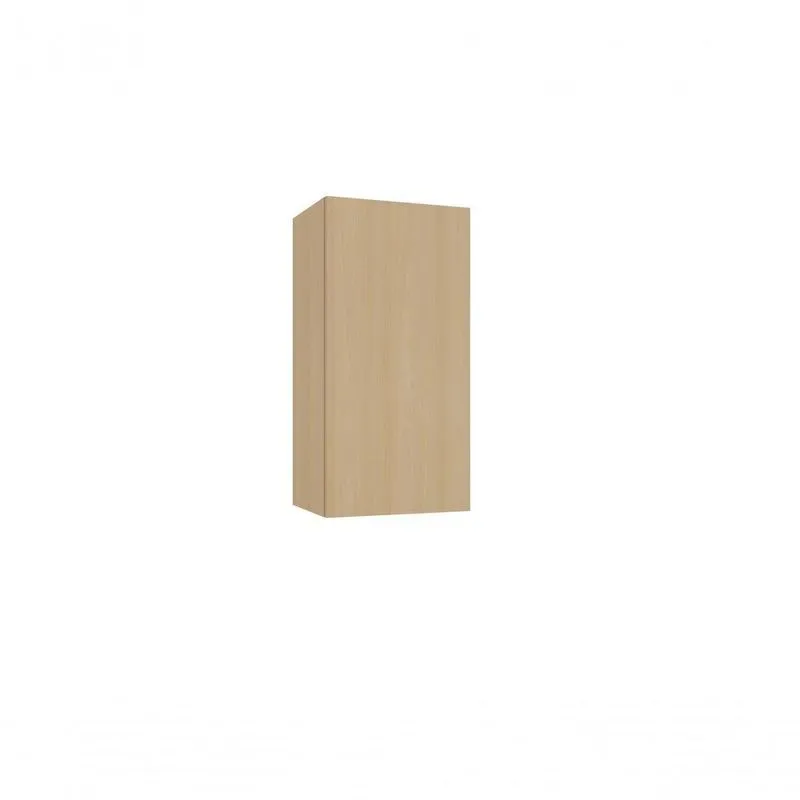 Armário Aéreo Domus 40cm 1 Porta MDF Porta de Bater Amadeirado Luciane Móveis