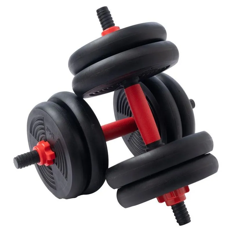 Par Halter Ajustável 15kg Dumbbell Regulável Musculação WCT