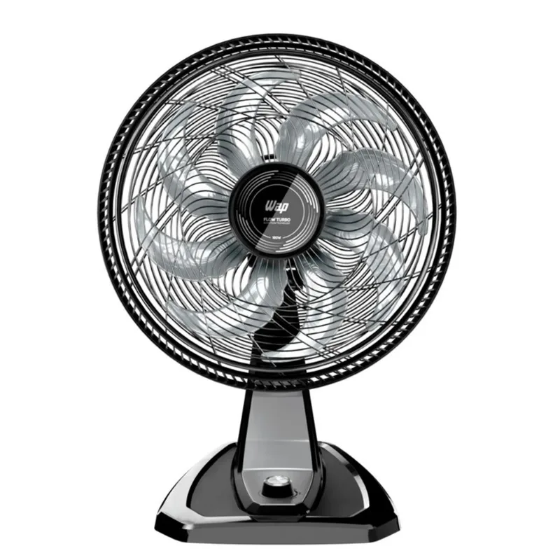 Ventilador WAP 50cm 8 Pás Flow Turbo Eco Mesa e Parede 180W 127V Preto - Wap